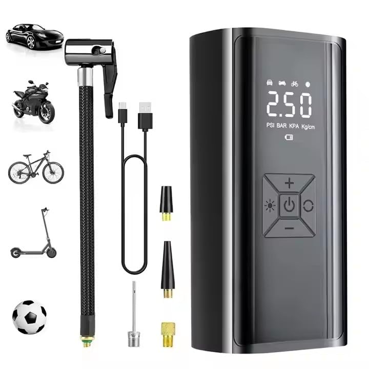 DriveAura Portable Air Compressor Tyre Inflator