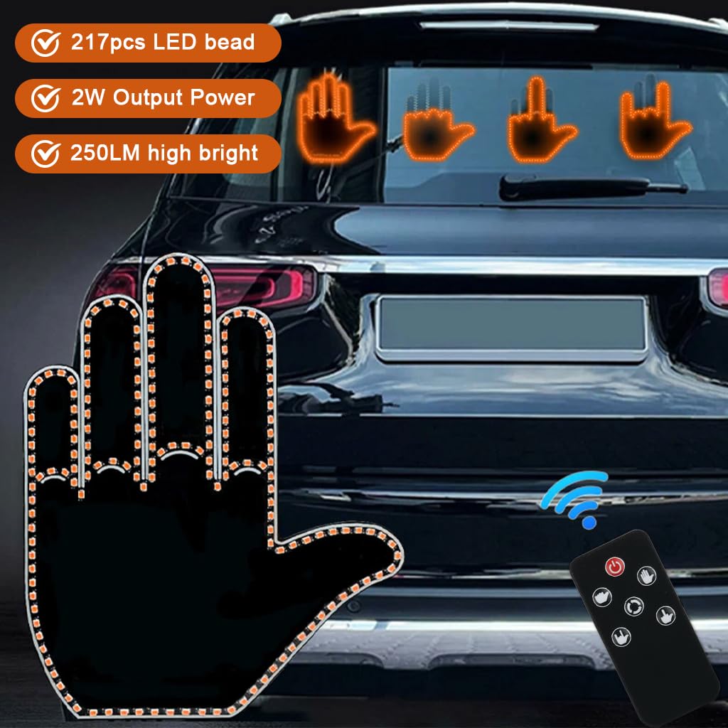 Gesture Control Display Light for Car – 4 Emotion Signals